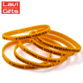 Pulseira de silicone personalizada de moda de grande venda com promoção